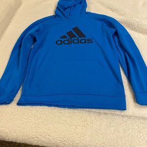 Men’s Adidas turquoise medium blue hoodie